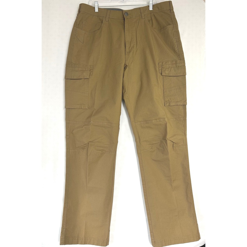 RedHead Mens 38x34 Brown Ripstop Cargo Pants Straight Leg Outdoor Workwear